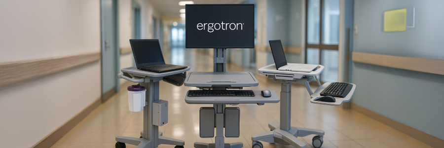 ERGOTRON Medical Computer Cart ใช้งานในสถานพยาบาล